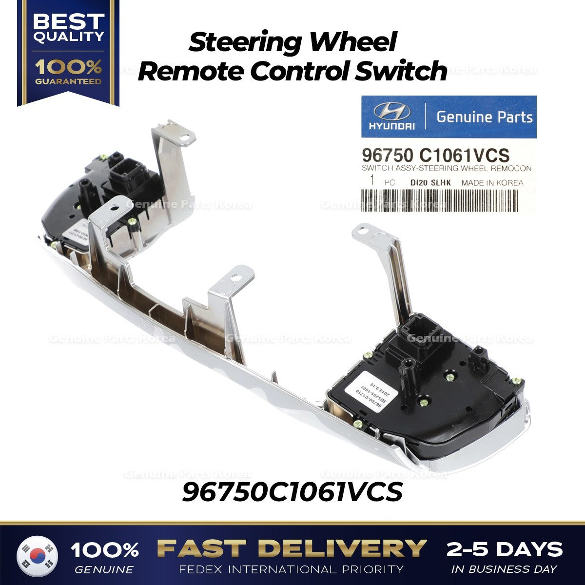 Genuine Steering Wheel Remote Control Switch 96750C1061VCS for Hyundai Sonata