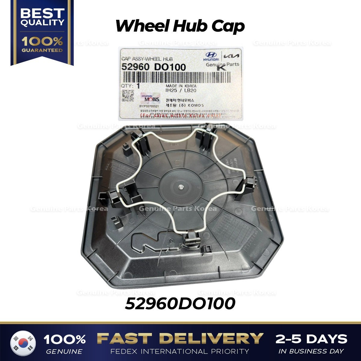 Genuine Wheel Hub Cap 52960DO100 for Kia EV9