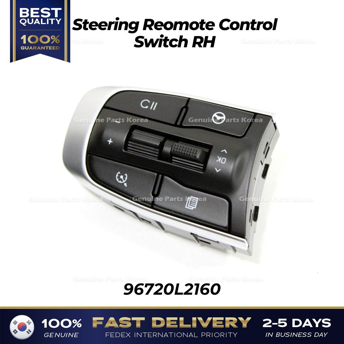 Genuine Steering Reomote Control Switch RH 96720L2160 for Kia K5