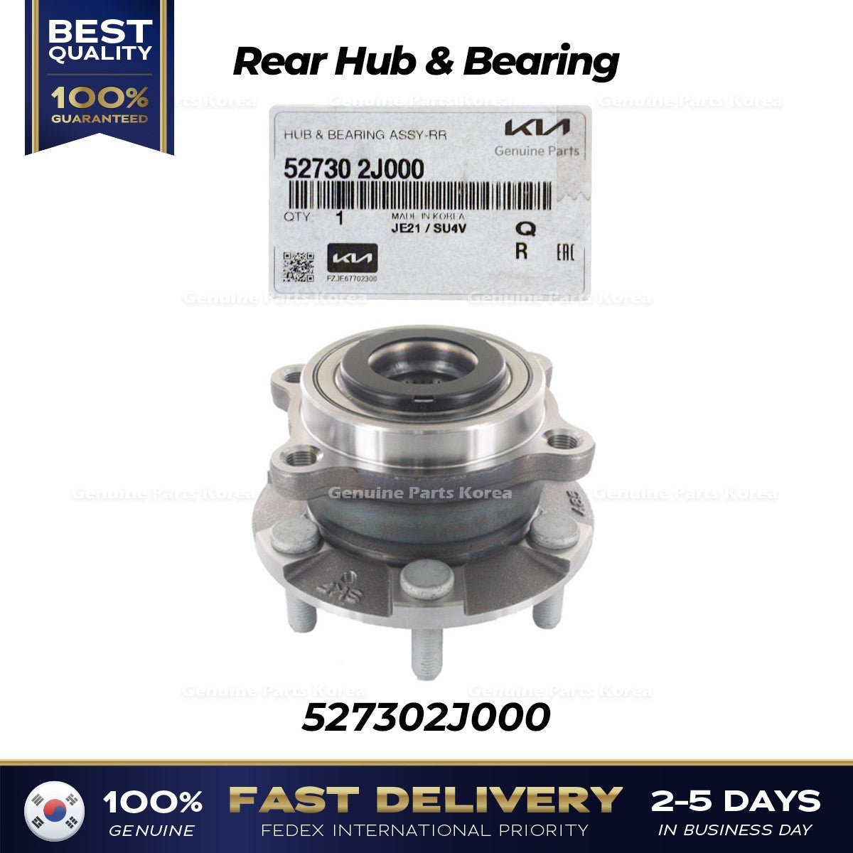 Genuine Rear Hub & Bearing 527302J000 for Kia Borrego