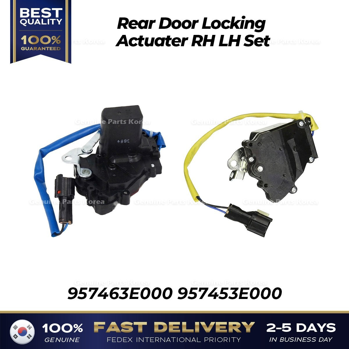 Genuine Rear Door Locking Actuater  Set 957453E000 957463E000 for Kia Sorento