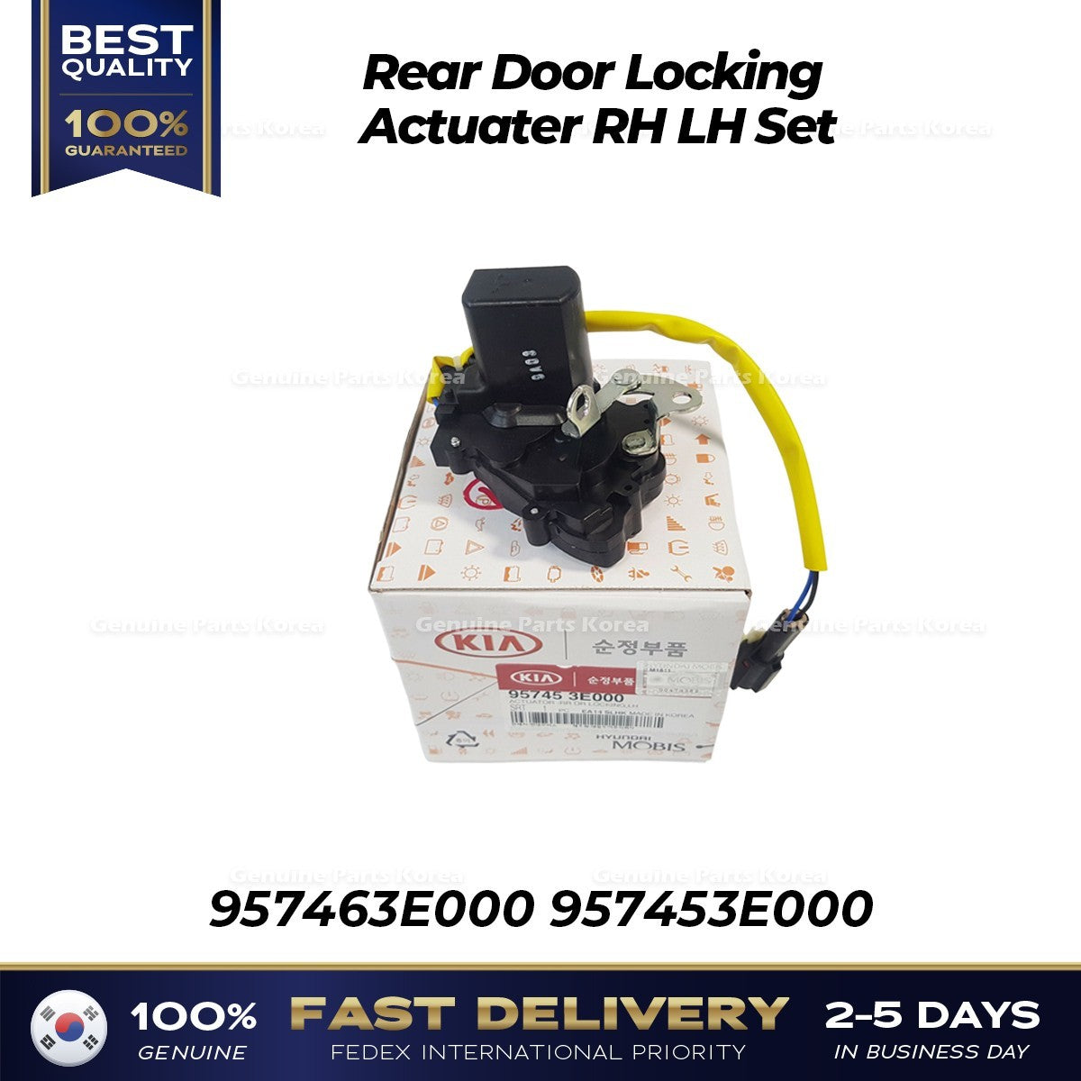 Genuine Rear Door Locking Actuater  Set 957453E000 957463E000 for Kia Sorento