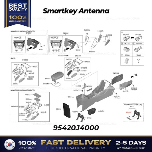 Genuine Smartkey Antenna 95420J4000 for Hyundai Kona