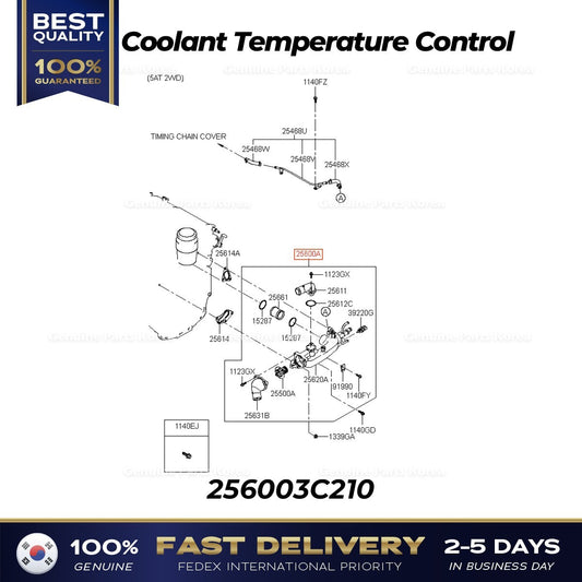Genuine Coolant Temperature Control 256003C210 for Hyundai Azera