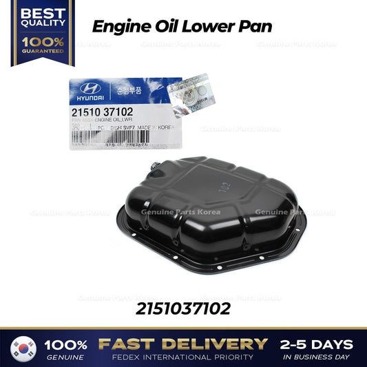 Genuine Engine Oil Lower Pan 2151037102 for Hyundai Sonata Kia Optima