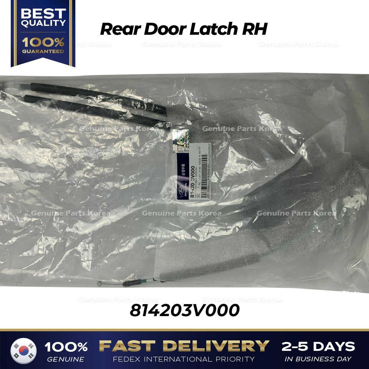 Genuine Rear Door Latch RH 814203V000 for Hyundai Azera