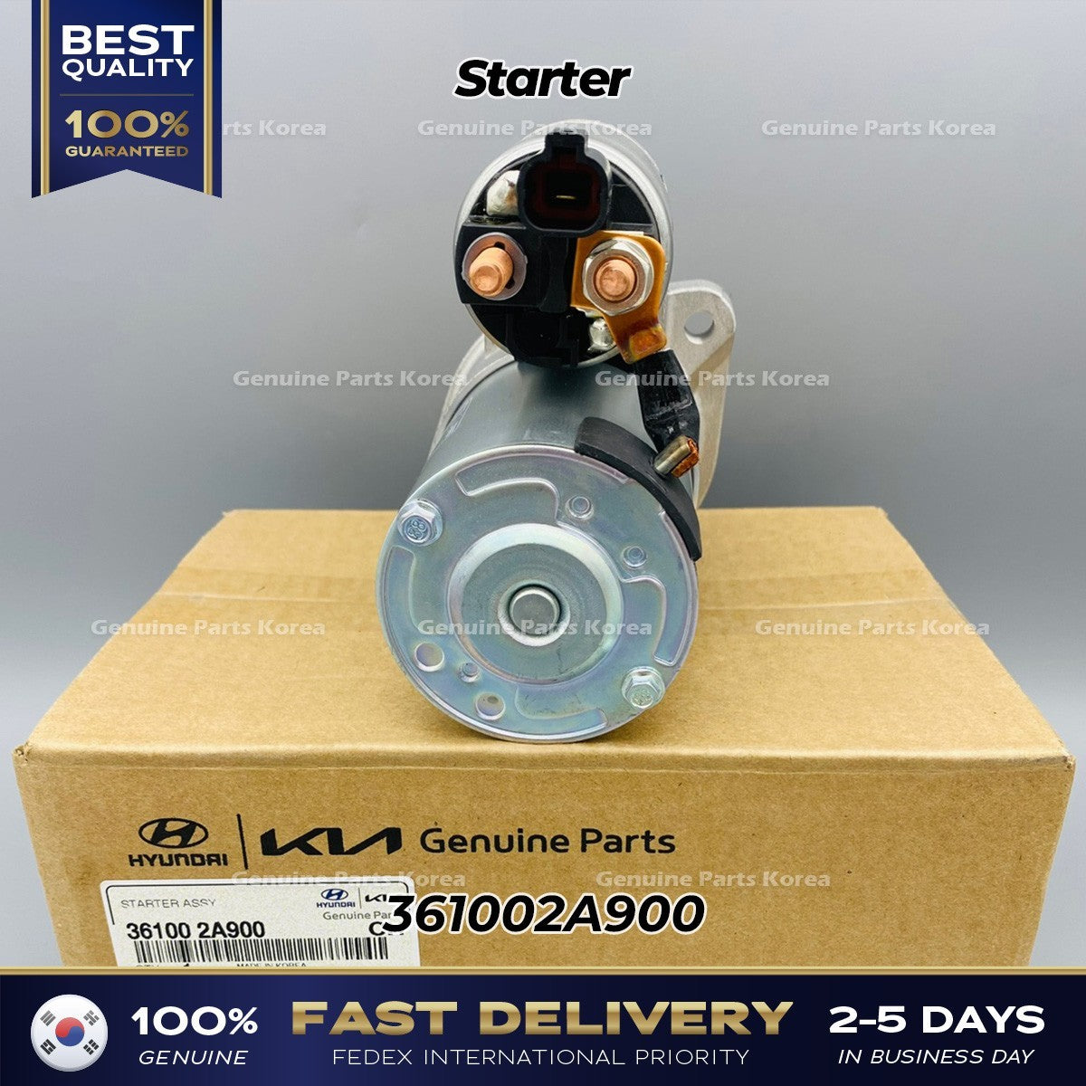 Genuine Starter 361002A900 for Hyundai Accent Kia Soul
