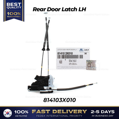 Genuine Rear Door Latch LH 814103X010 for Hyundai Elantra