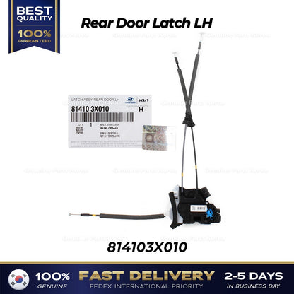 Genuine Rear Door Latch LH 814103X010 for Hyundai Elantra