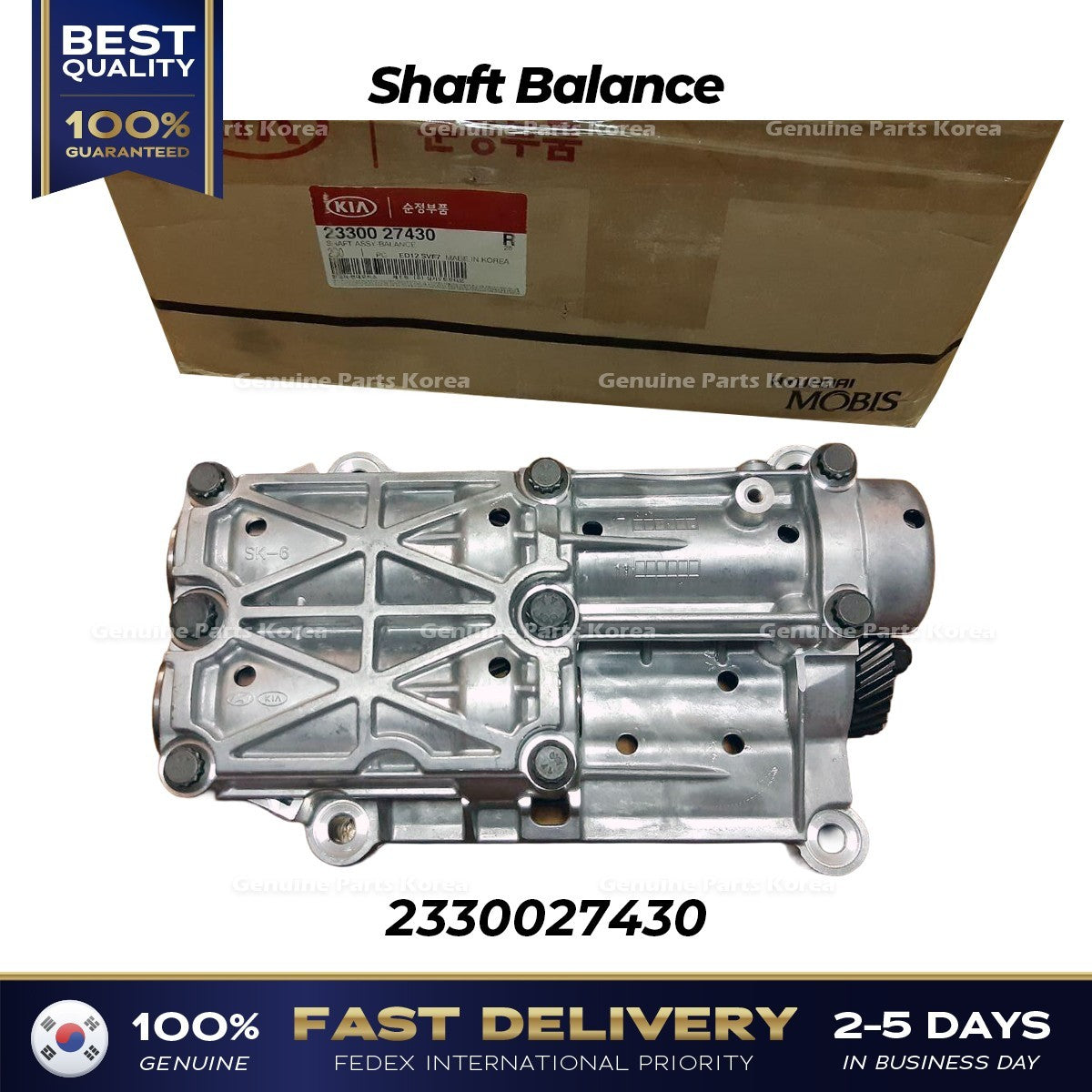 Genuine Shaft Balance 2330027430 for Hyundai Sonata Santa Fe