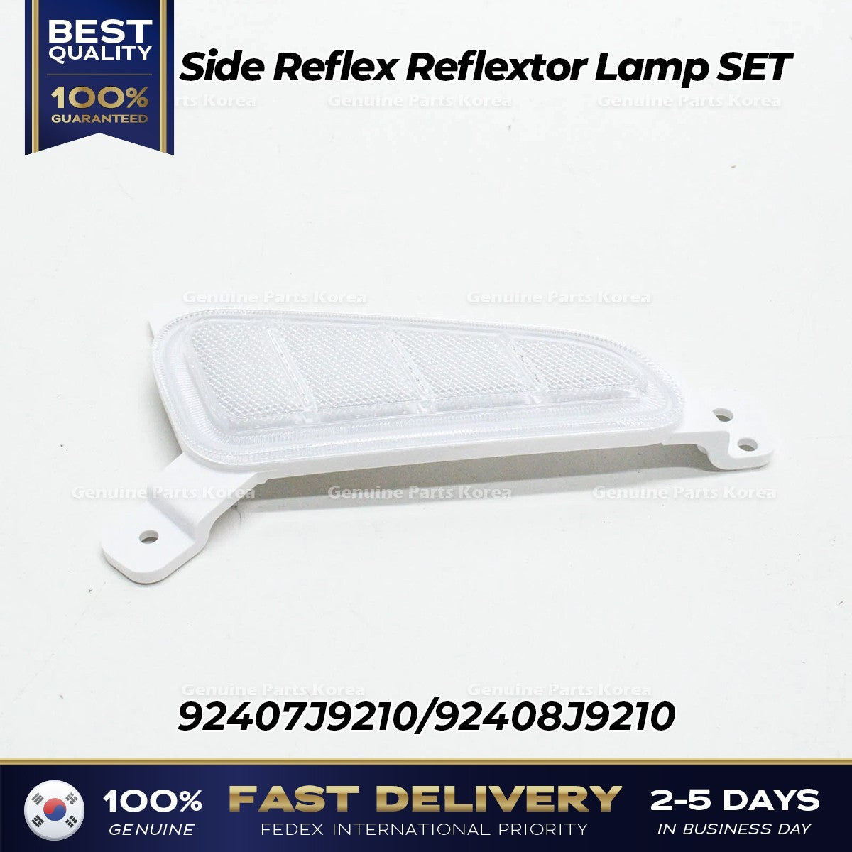 Genuine Side Reflex Reflextor Lamp SET 92407J9210 92408J9210 for Hyundai Kona