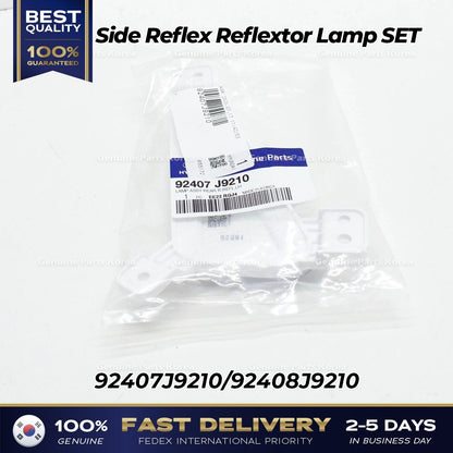 Genuine Side Reflex Reflextor Lamp SET 92407J9210 92408J9210 for Hyundai Kona