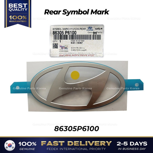 Genuine Rear Symbol Mark 86305P6100 for Hyundai Santa Fe