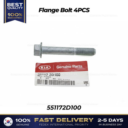 Genuine Flange Bolt 4PCS 551172D100 for Hyundai Santa Fe Kia Sorento