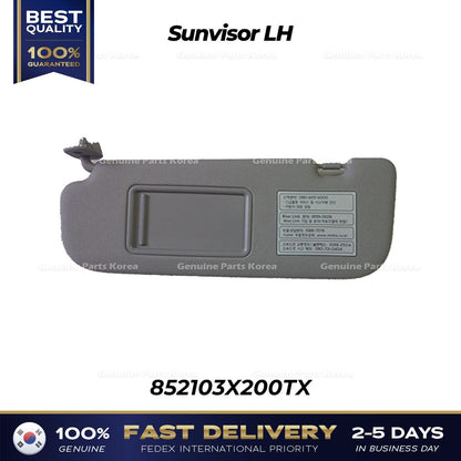 Genuine Sunvisor LH 852203X200TX for Hyundai Elantra