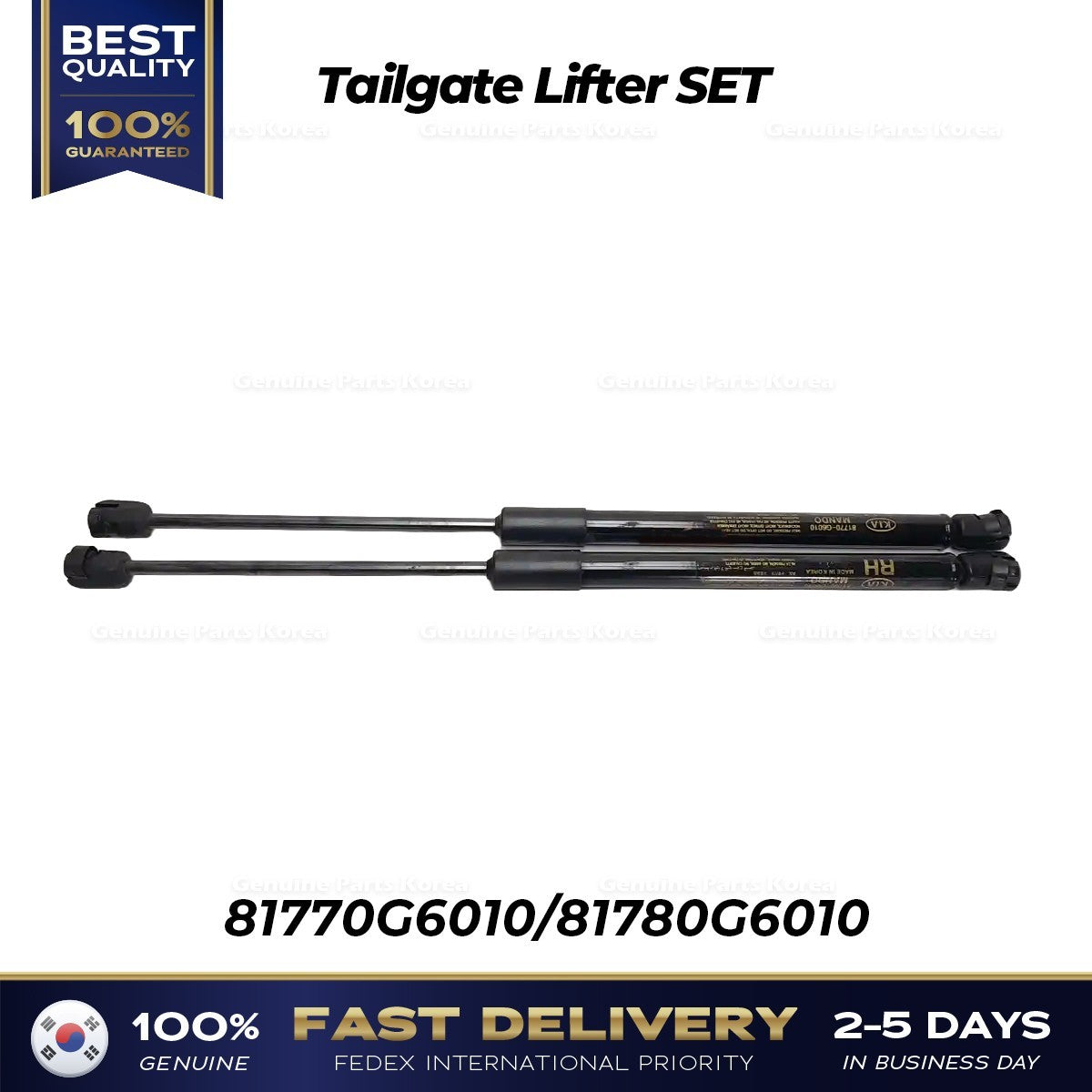 Genuine Tailgate Lifter SET 81770G6010 81780G6010 for Kia Picanto Rio