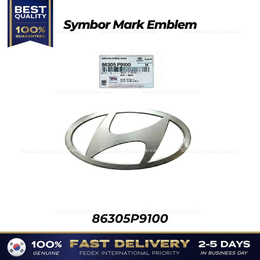Genuine Symbol Mark Emblem 86305P9100 for Hyundai Palisade