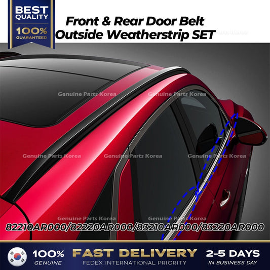 Genuine Front & Rear Door Belt Outside Weatherstrip SET for Genesis GV70