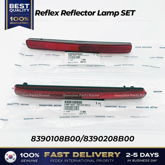 Genuine Reflex Reflector Lamp SET 8390108B00 8390208B00 for Ssangyong Rexton