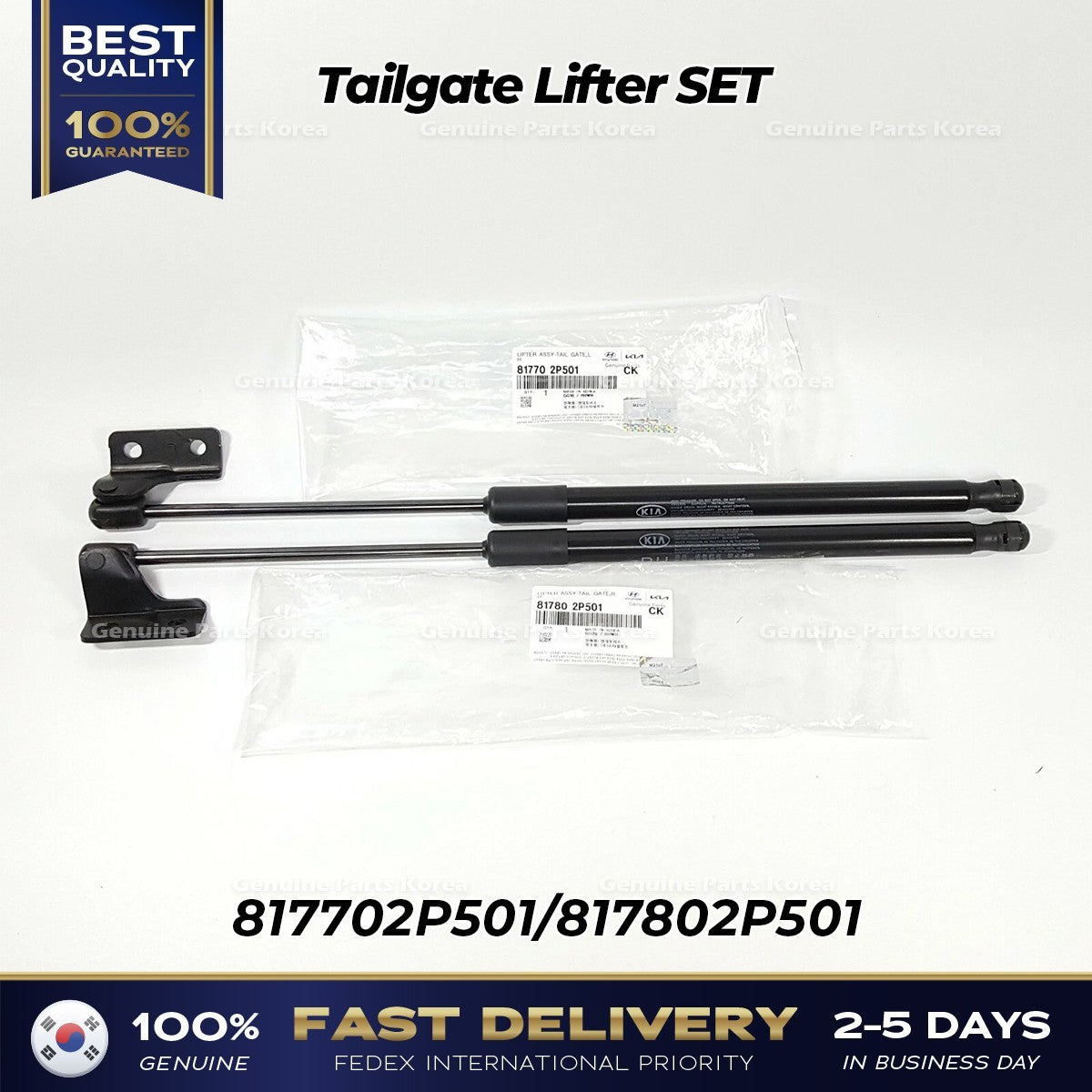 Genuine Tailgate Lifter SET 817702P501 817802P501 for Kia Sorento