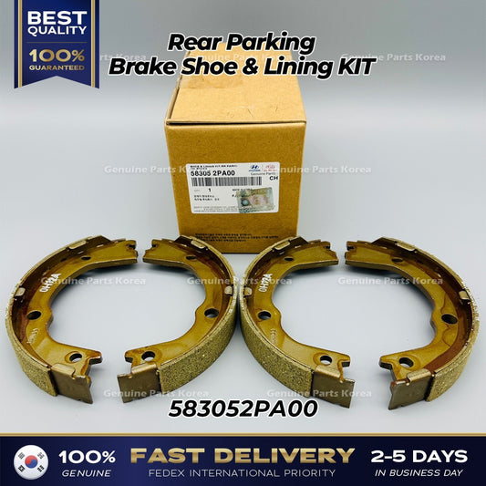 Genuine Rear Parking Brake Shoe & Lining KIT 583052PA00 for Hyundai Santa Fe