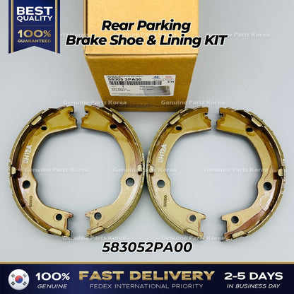 Genuine Rear Parking Brake Shoe & Lining KIT 583052PA00 for Hyundai Santa Fe