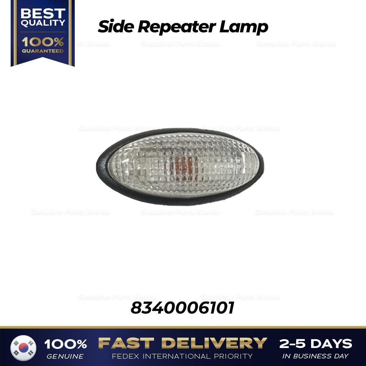 GenuineSide Repeater Lamp 8340006101 for SsangYong Korando