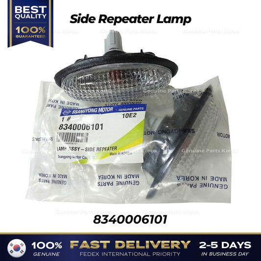 GenuineSide Repeater Lamp 2PCS 8340006101 for SsangYong Korando
