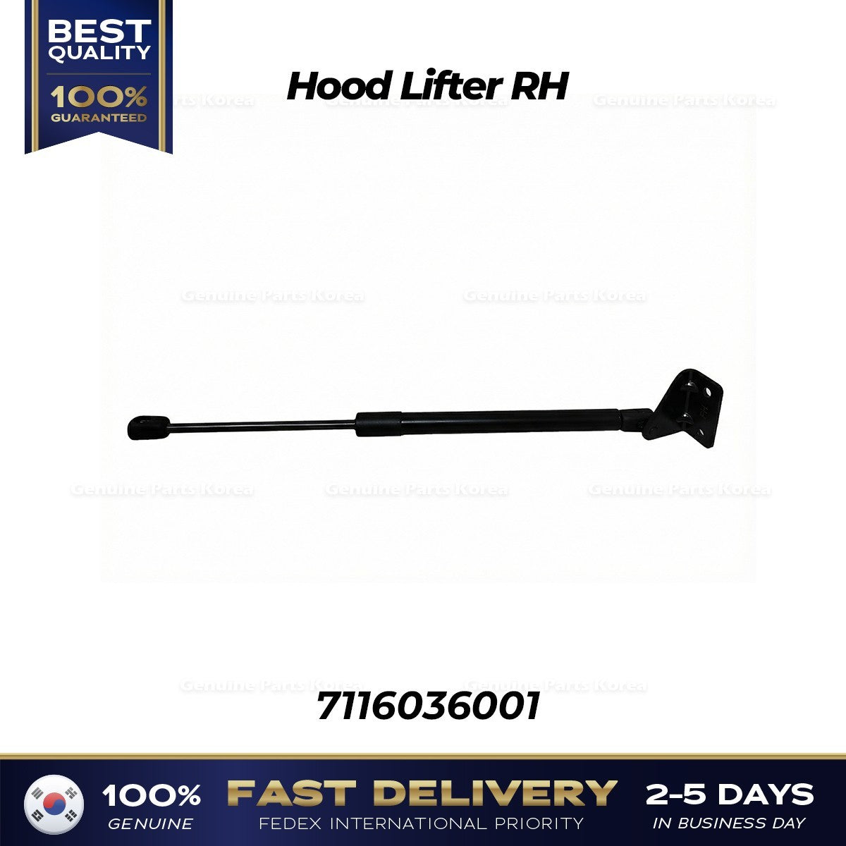 Genuine Hood Lifter RH 7116036001 for SsangYong G4 Rexton Musso