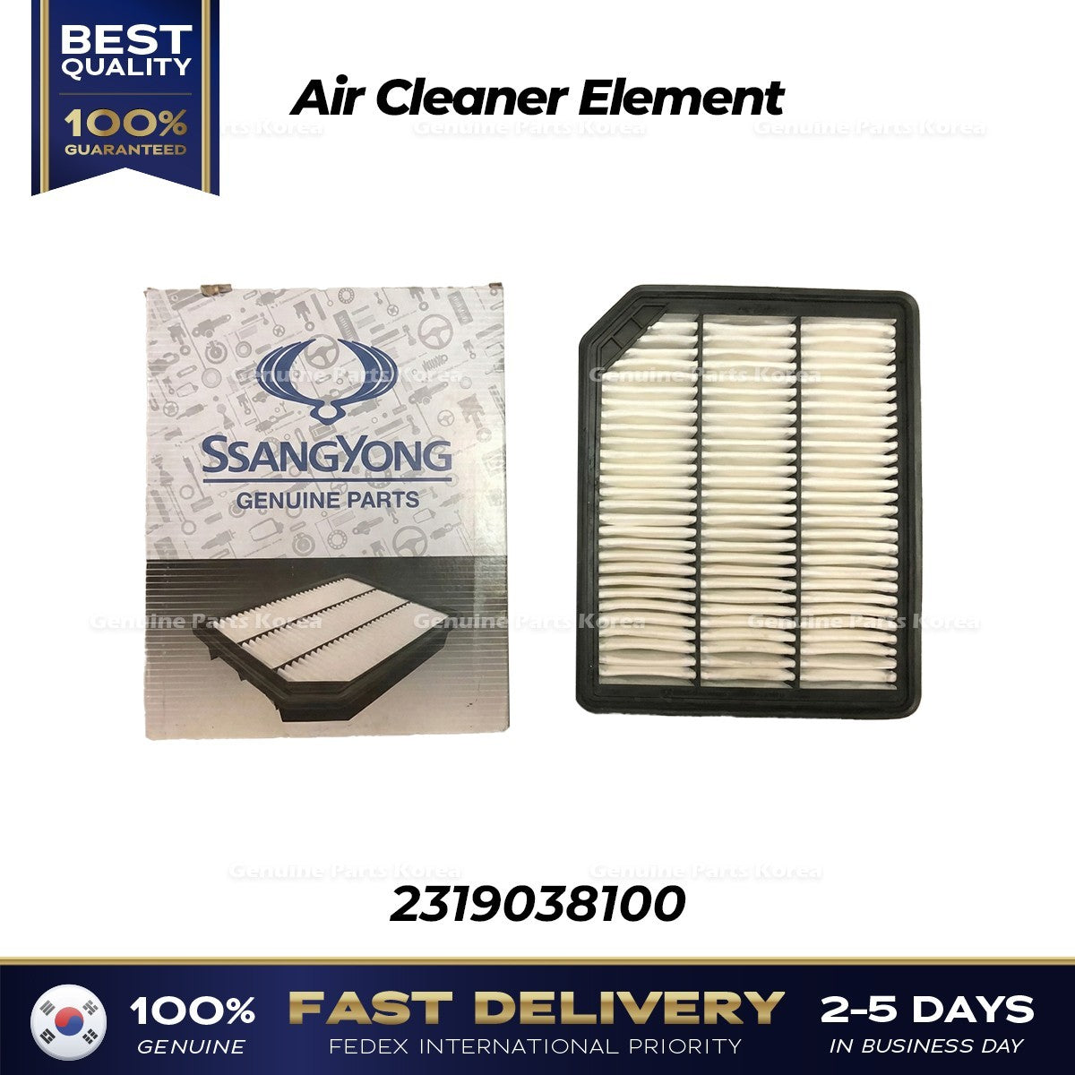 Genuine Air Cleaner Element 2319038100 for Ssangyong G4 Rexton