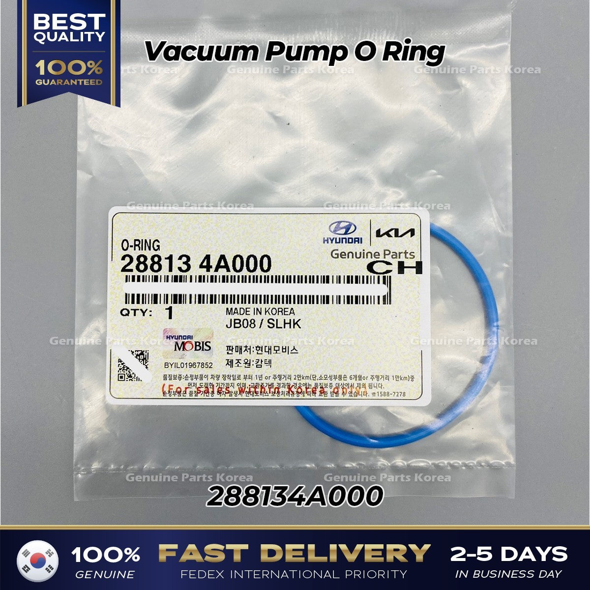 Genuine Vacuum Pump O Ring 288134A000 for Hyundai H1 H100 Kia K2500