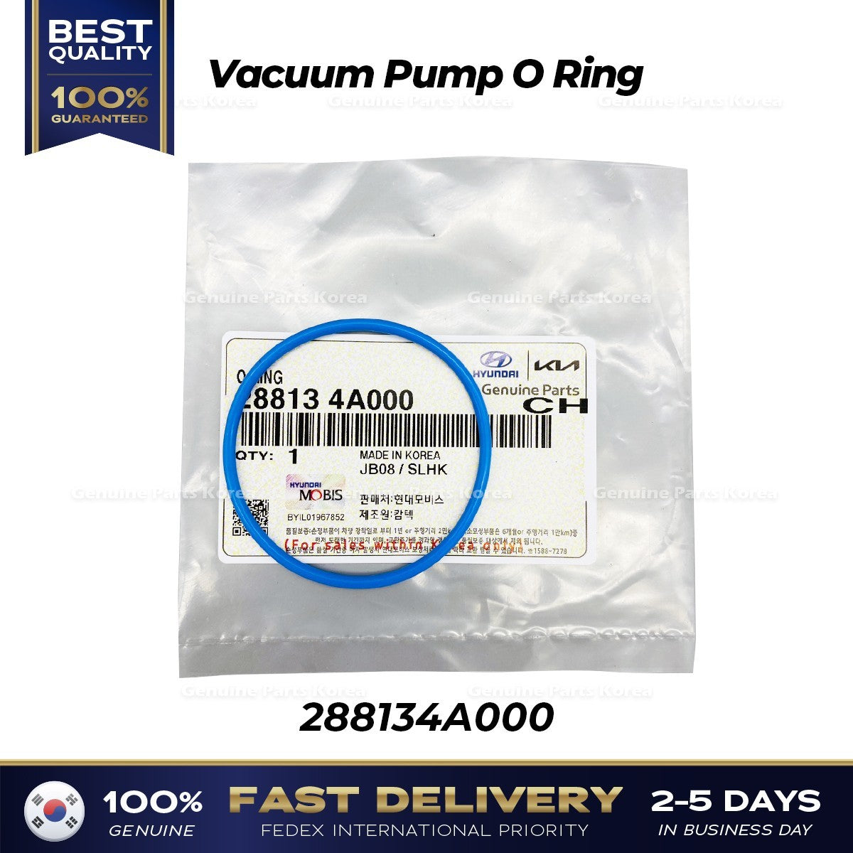 Genuine Vacuum Pump O Ring 288134A000 for Hyundai H1 H100 Kia K2500