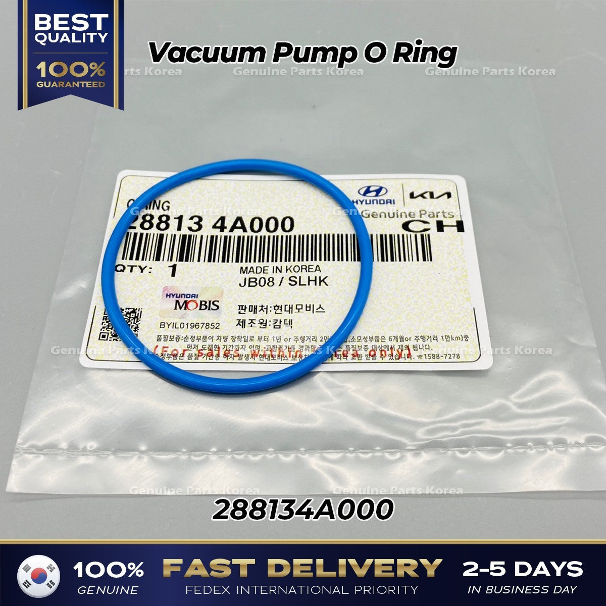 Genuine Vacuum Pump O Ring 288134A000 for Hyundai H1 H100 Kia K2500