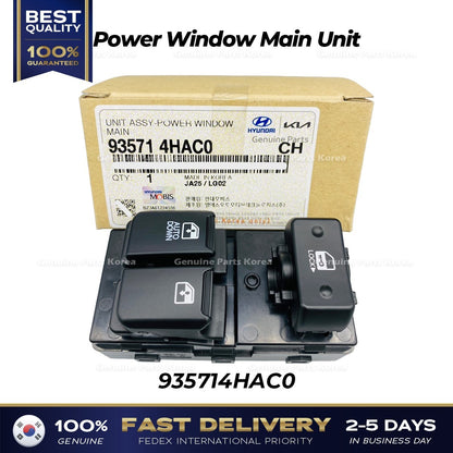 Genuine Power Window Main Unit 935714HAC0 for Hyundai H1 Grand Starex