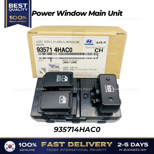 Genuine Power Window Main Unit 935714HAC0 for Hyundai H1 Grand Starex