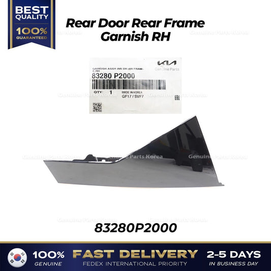 Genuine Rear Door Rear Frame Garnish RH 83280P2000 for Kia Sorento