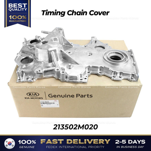 Genuine Timing Chain Cover 213502M020 for Hyundai Accent Venue Kia Rio