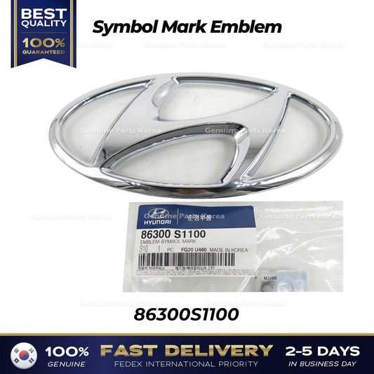 GenuineSymbol Mark Emblem 86300S1100 for Hyundai Santa Fe