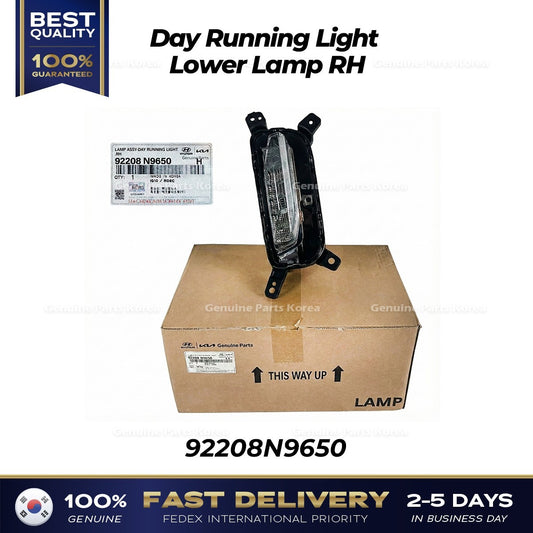 Genuine Day Running Light Lower Lamp RH 92208N9650 for Hyundai Tucson