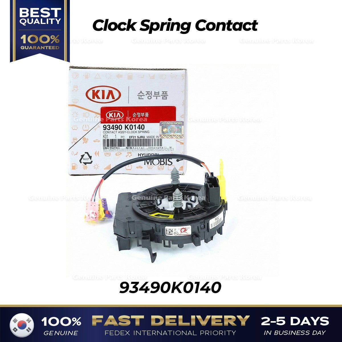 Genuine Clock Spring Contact 93490K0140 for Kia Soul