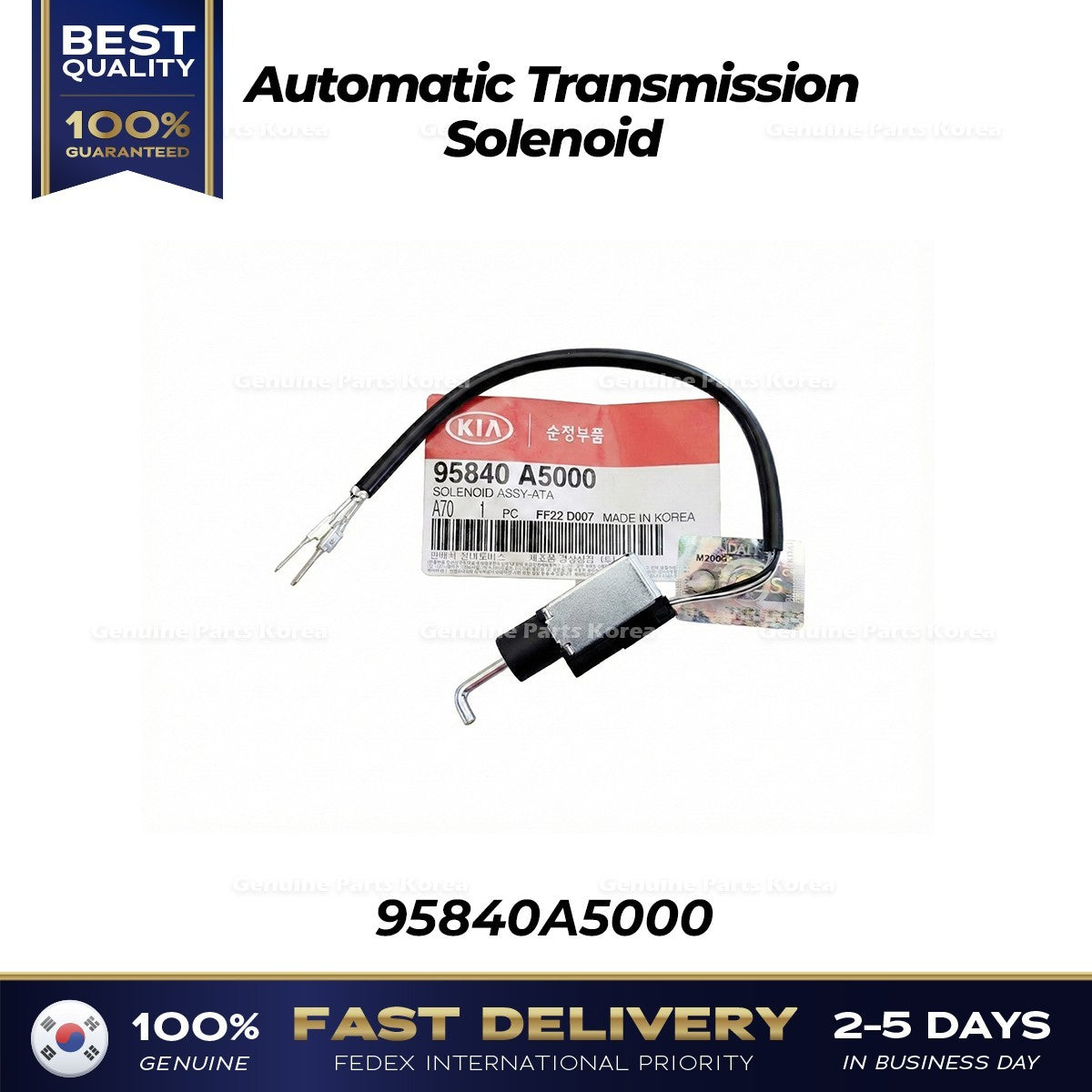 Genuine Automatic Transmission Solenoid 95840A5000 for Hyundai Elantra