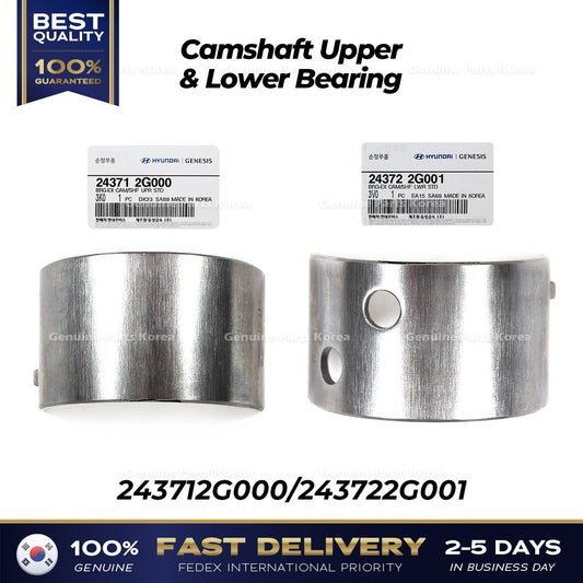Genuine Camshaft Upper & Lower Bearing  243712G000 243722G001 for Hyundai Kia