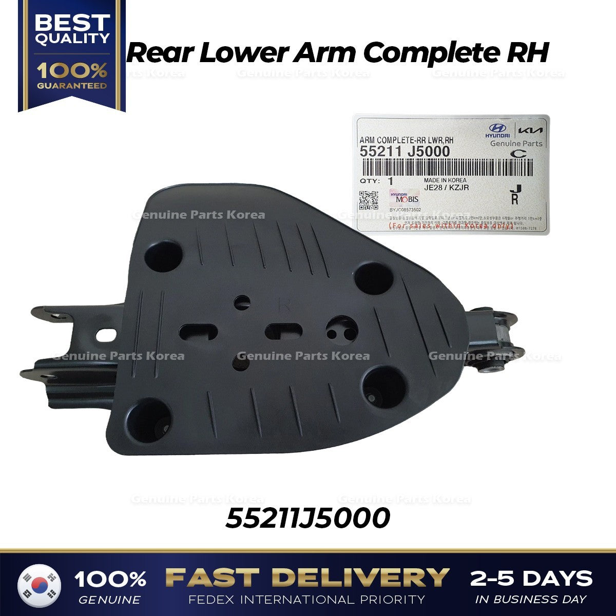 Genuine Rear Lower Arm Complete RH 55211J5000 for Hyundai Genesis G70