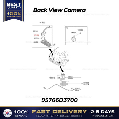 Genuine Back View Camera 95766D3700 for Hyundai Tucson