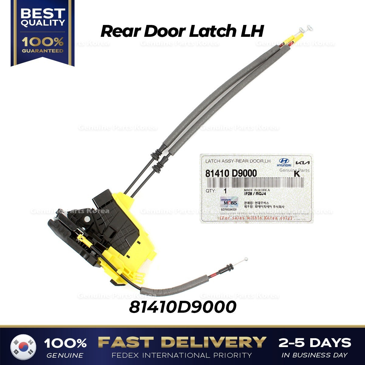 Genuine Rear Door Latch LH 81410D9000 for Kia Sportage