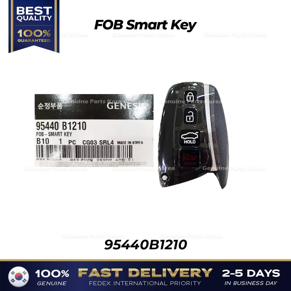 Genuine FOB Smart Key 95440B1210 for Hyundai Genesis