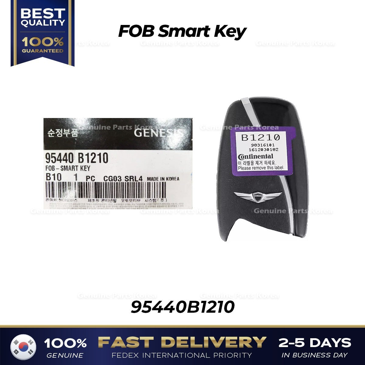 Genuine FOB Smart Key 95440B1210 for Hyundai Genesis