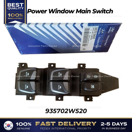 Genuine Power Window Main Switch 935702W520 for Hyundai Santa Fe