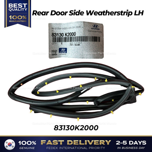 Genuine Rear Door Side Weatherstrip LH 83130K2000 for Hyundai Venue
