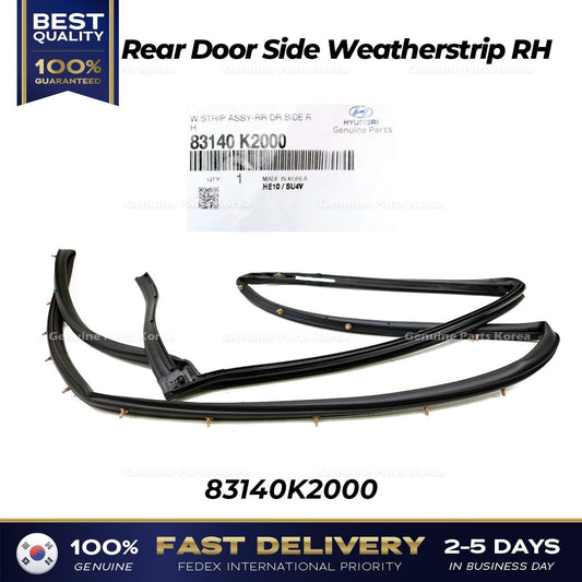 Genuine Rear Door Side Weatherstrip RH 83140K2000 for Hyundai Venue